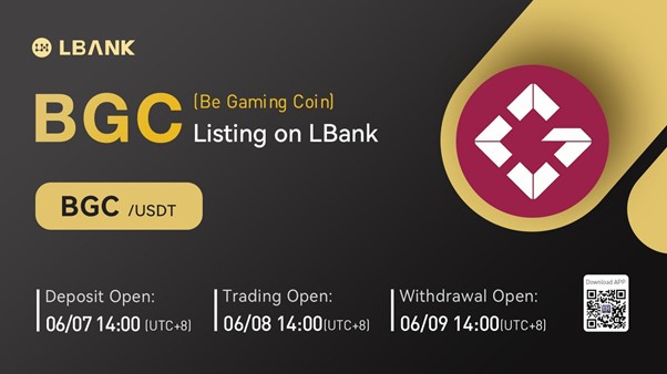 Be Gaming Coin (BGC) Is Now Available for Trading on LBank Exchange