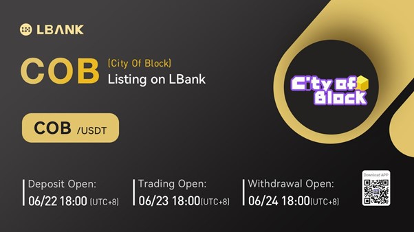 LBank Exchange Will List City Of Block (COB) on June 23, 2022