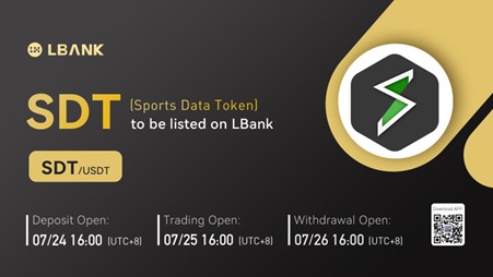 LBank Exchange Will List Sports Data Token (SDT) on July 25, 2022