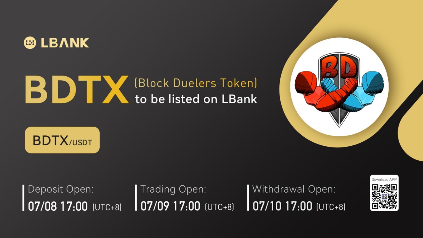 LBank Exchange Will List Block Duelers (BDTX) on July 9, 2022