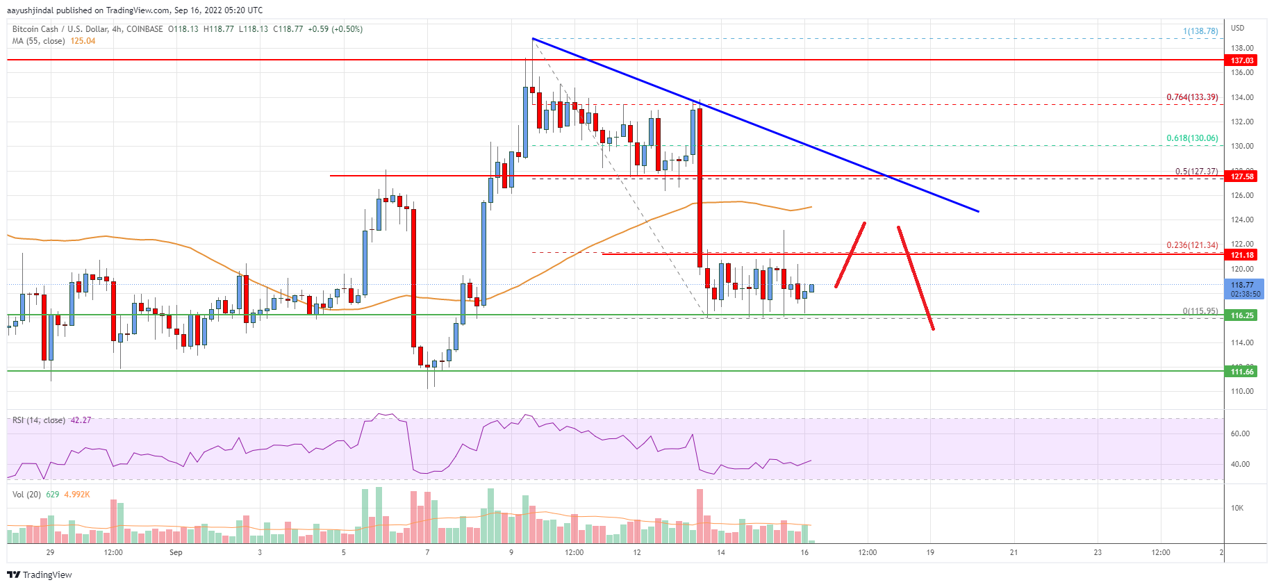 Bitcoin Cash Analysis: Bearish Moves Below $125