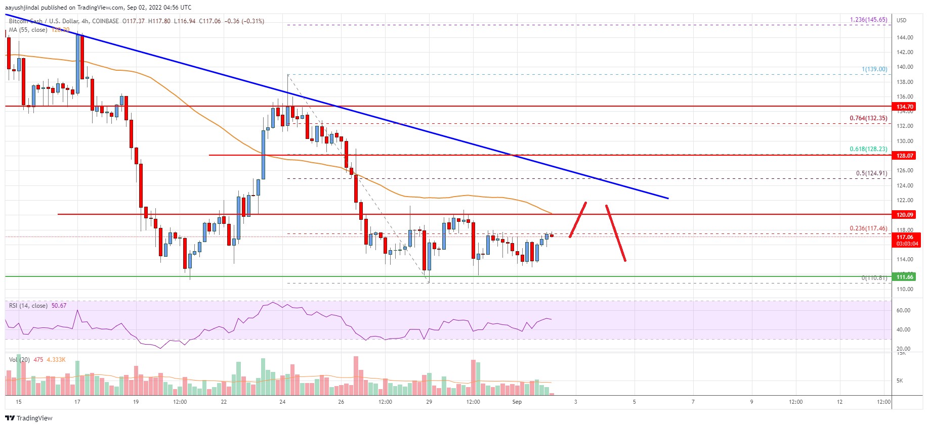 Bitcoin Cash Analysis: Key Hurdle Sits At $125