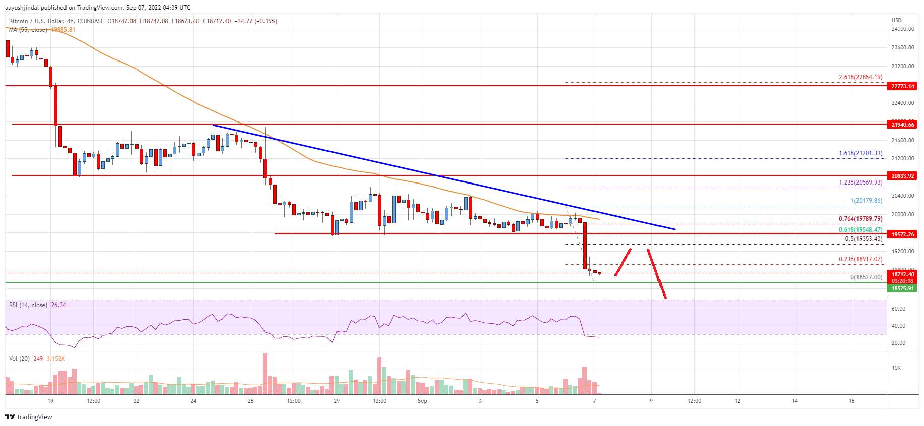 Bitcoin Price Analysis: BTC Takes A Major Hit