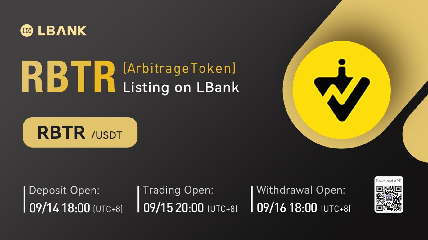 Arbitrage Token (RBTR) Is Now Available for Trading on LBank Exchange