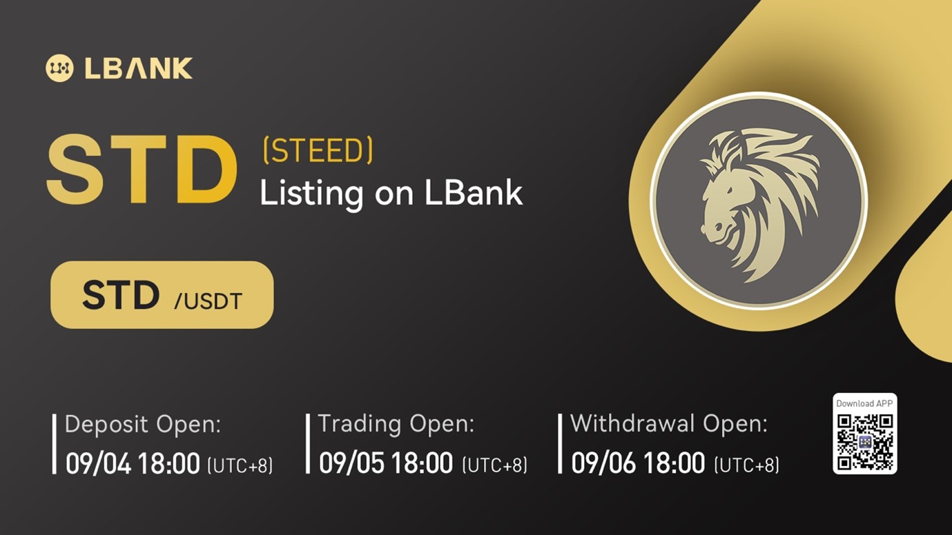 STEED (STD) Is Now Available for Trading on LBank Exchange