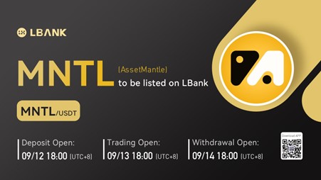 LBank Exchange Will List AssetMantle (MNTL) on September 13, 2022