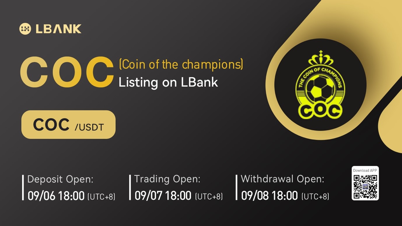 Coin of Champions (COC) Is Now Available for Trading on LBank Exchange