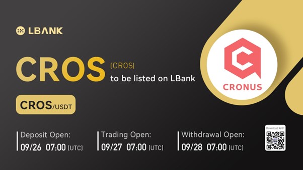 CROS Is Now Available for Trading on LBank Exchange