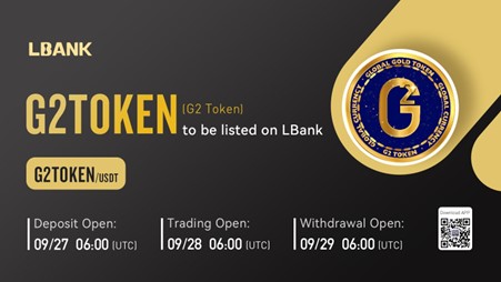 G2 Token (G2TOKEN) Is Now Available for Trading on LBank Exchange