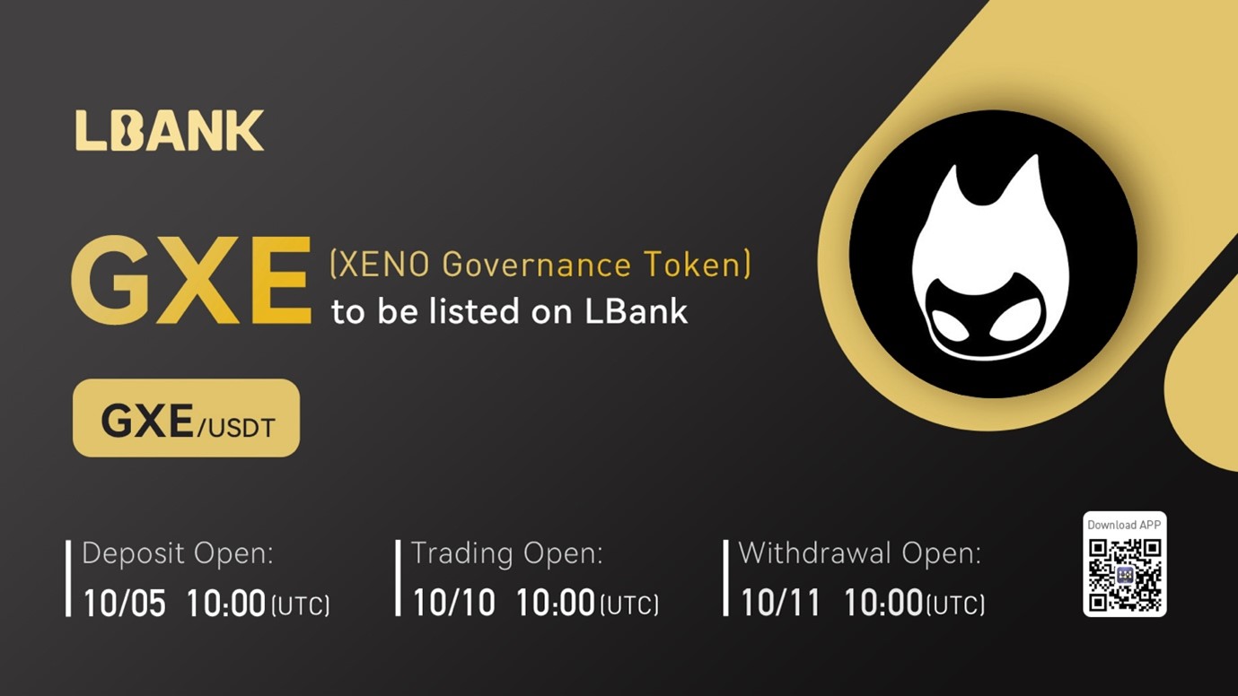 XENO Governance Token (GXE) Is Now Available for Trading on LBank Exchange