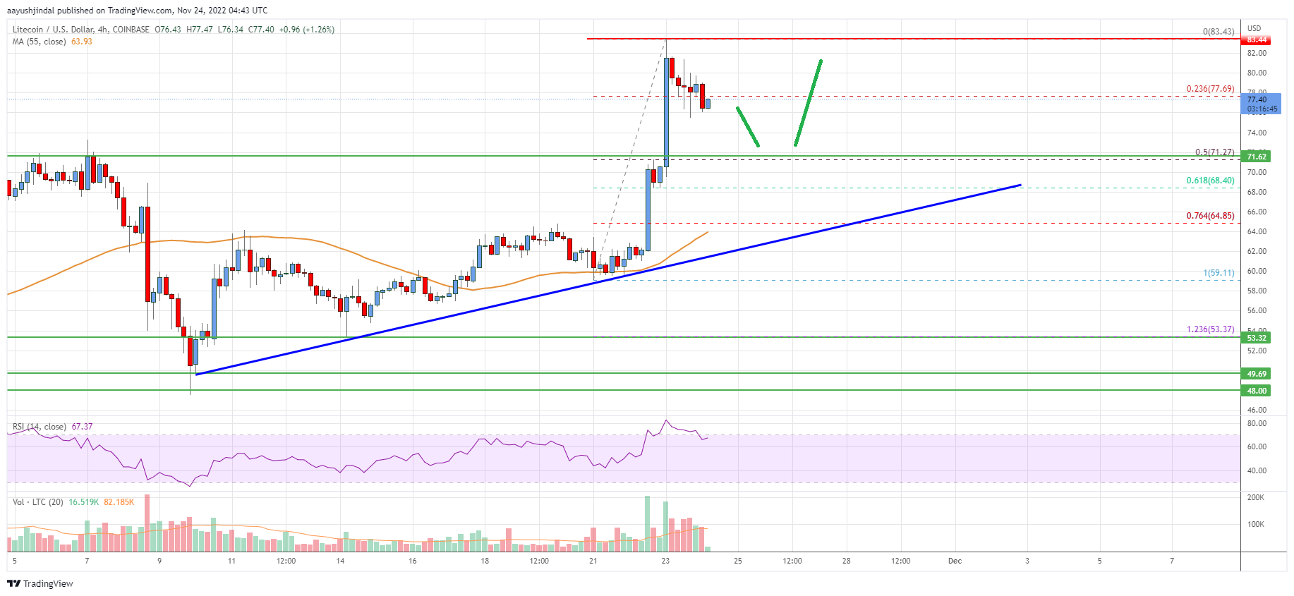 Litecoin (LTC) Price Analysis: Dips Turn Attractive Above $60