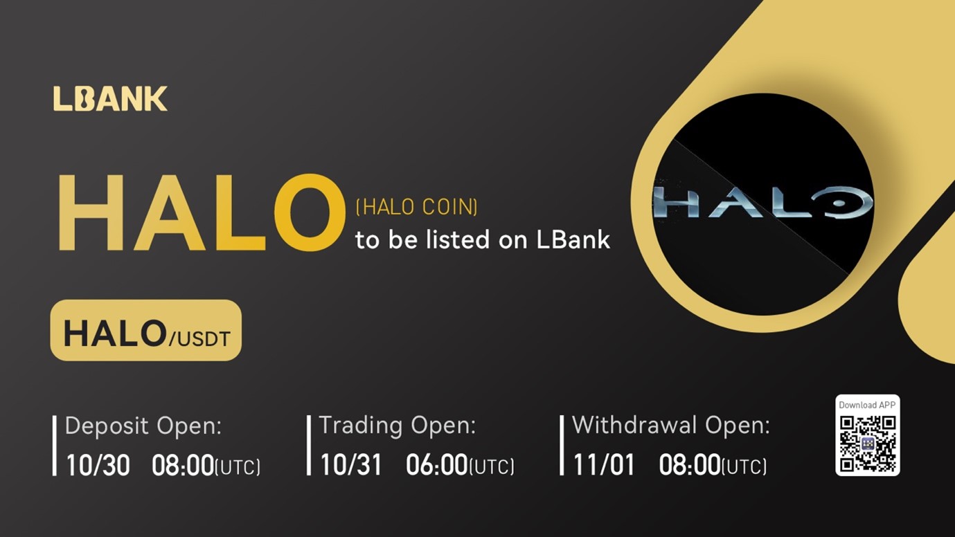 LBank Exchange Will List HALO COIN (HALO) on October 31, 2022