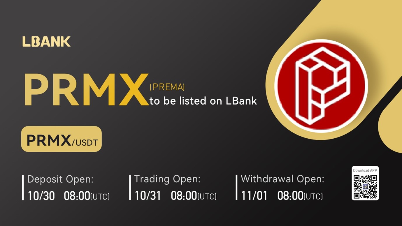 PREMA (PRMX) Is Now Available for Trading on LBank Exchange