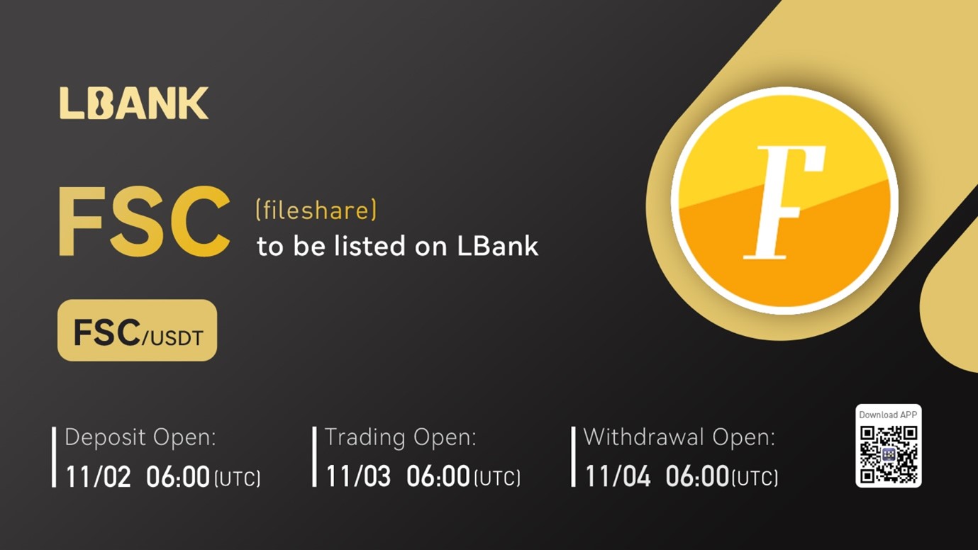 LBank Exchange Will List FILESHARE (FSC) on November 3, 2022