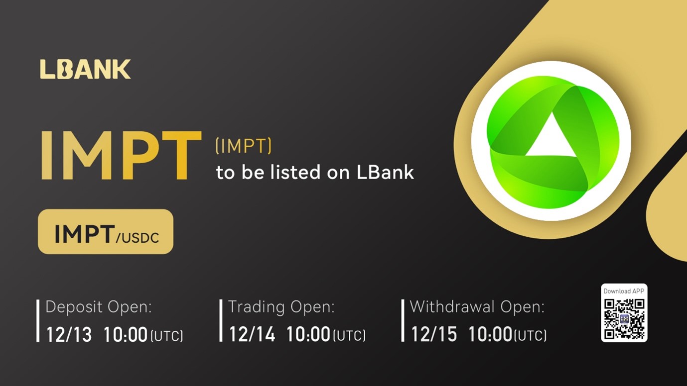 LBank Exchange Will List IMPT on December 14, 2022