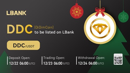 LBank Exchange Will List DiDimCoin (DDC) on December 23, 2022