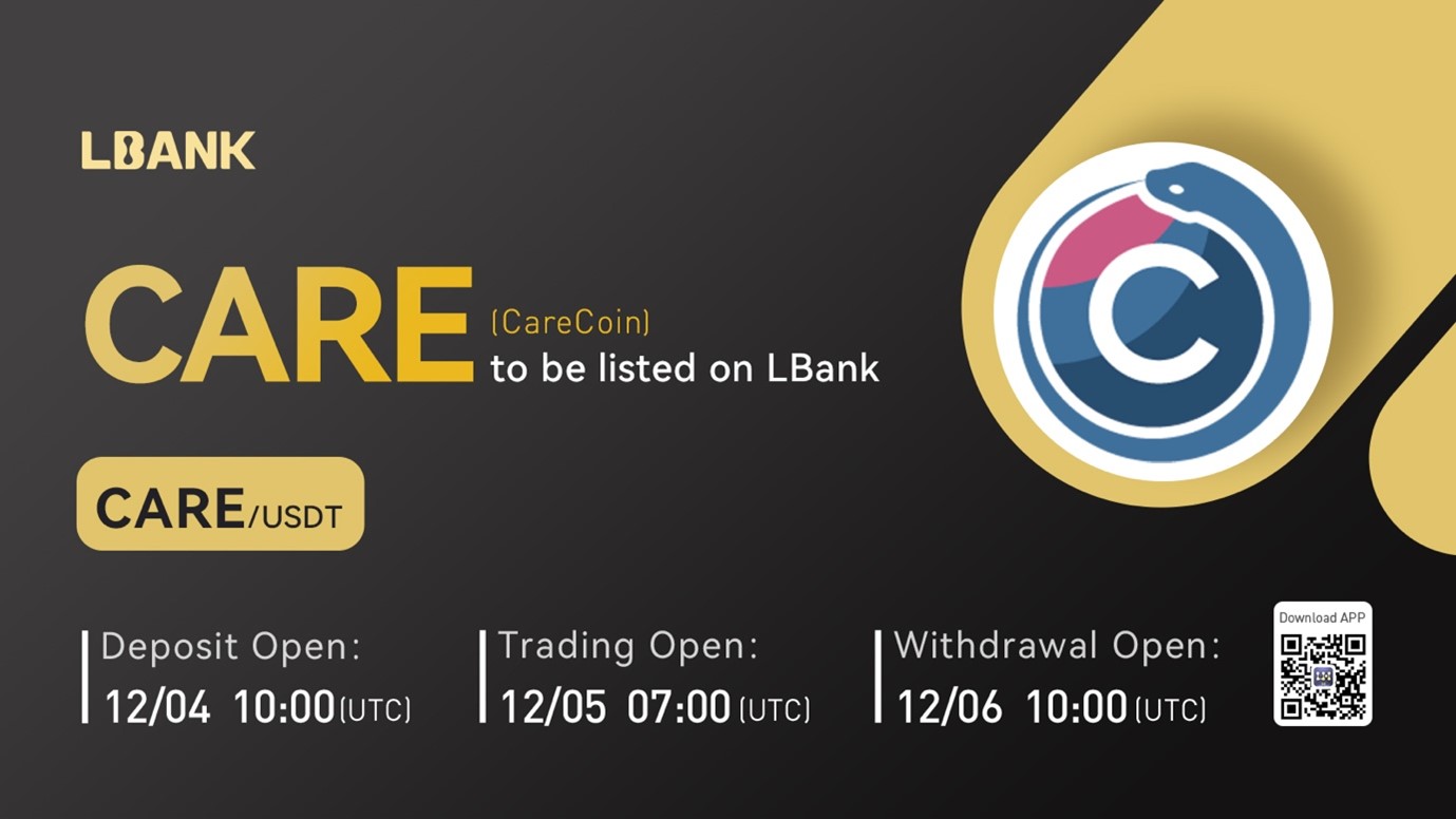 CareCoin (CARE) Is Now Available for Trading on LBank Exchange