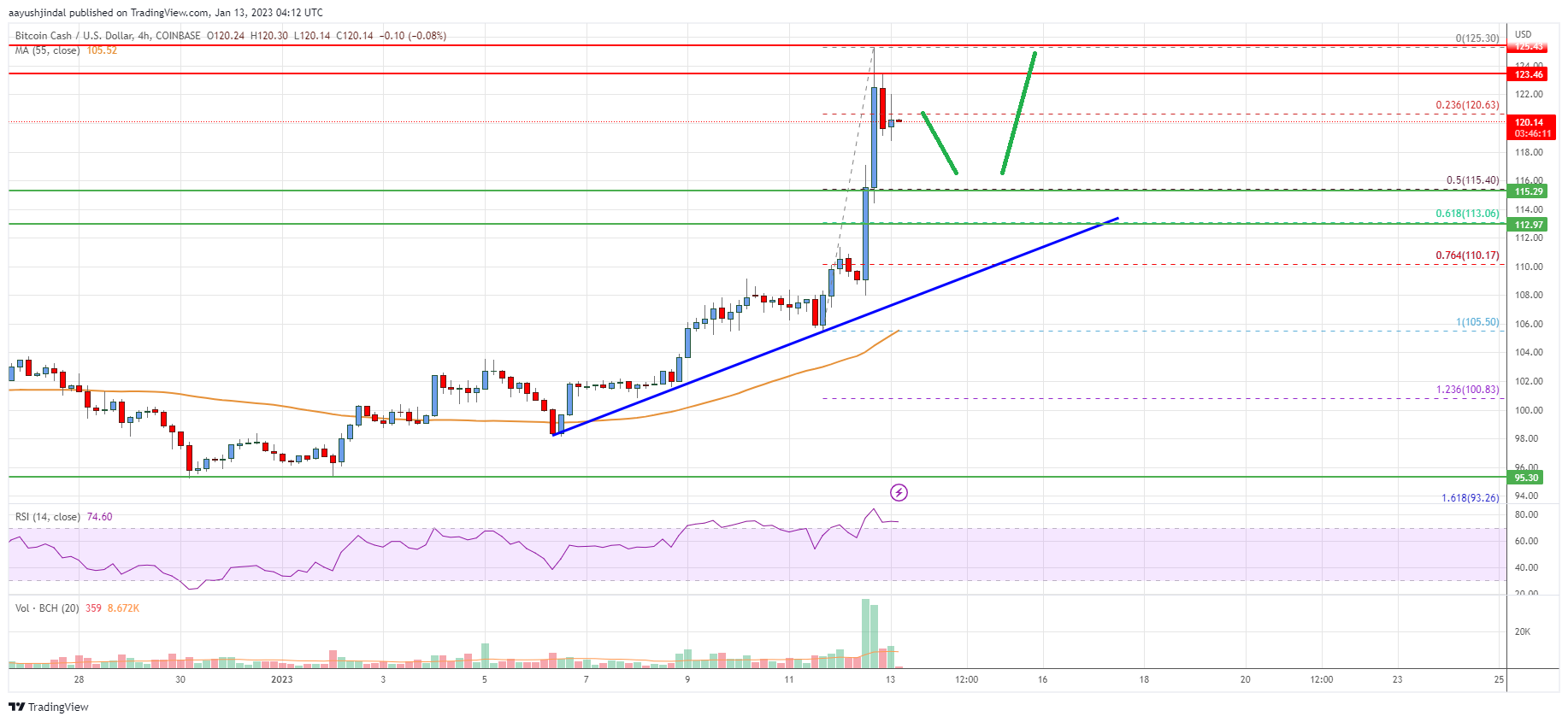 Bitcoin Cash Analysis: Rally Could Extend Above $125