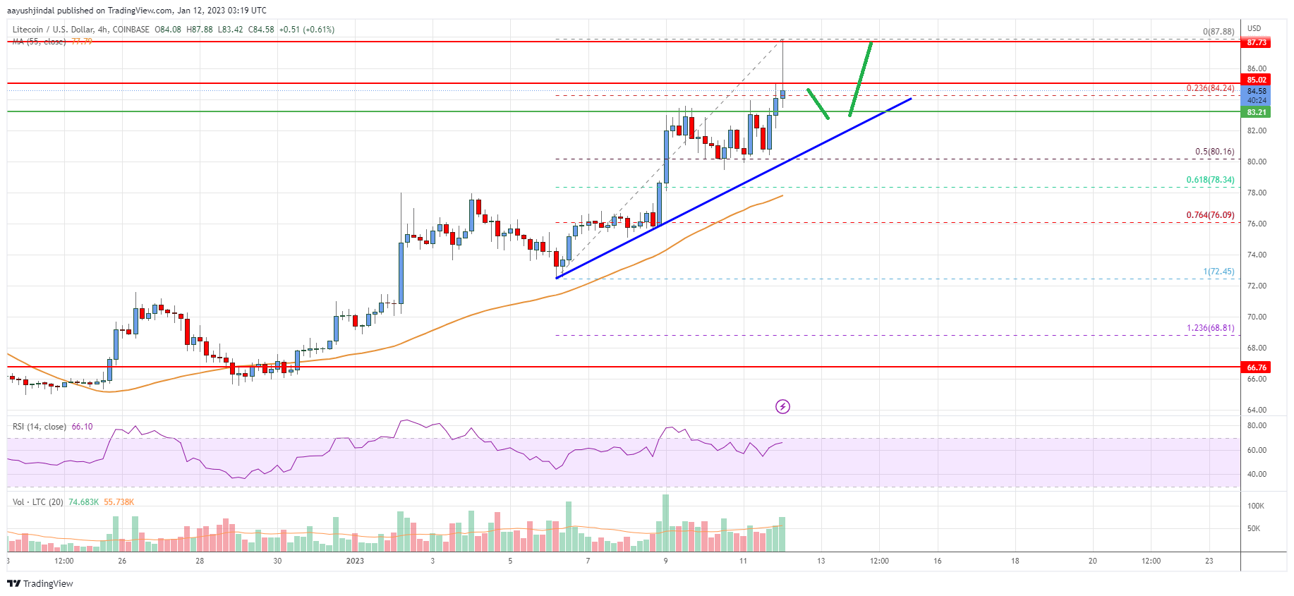 Litecoin (LTC) Price Analysis: Can The Bulls Finally Aim $100