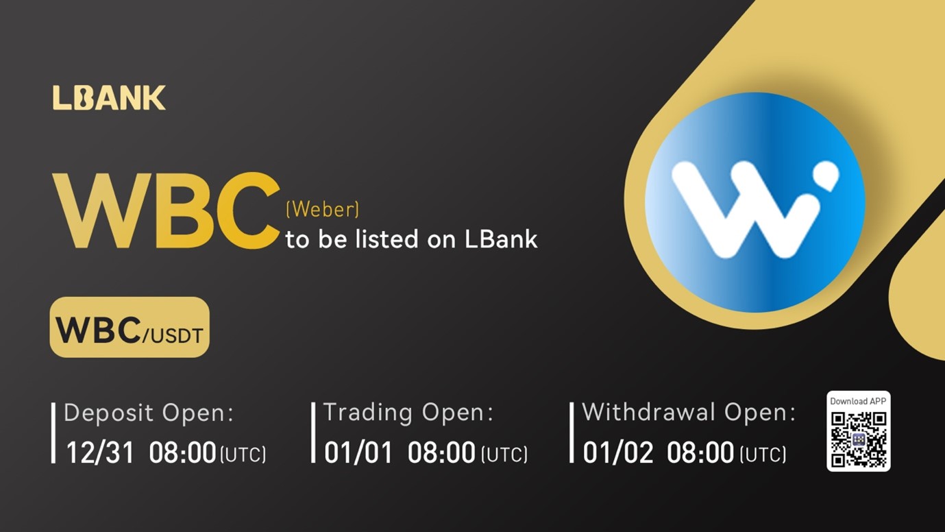 LBank Exchange Will List Weber (WBC) on January 1, 2023