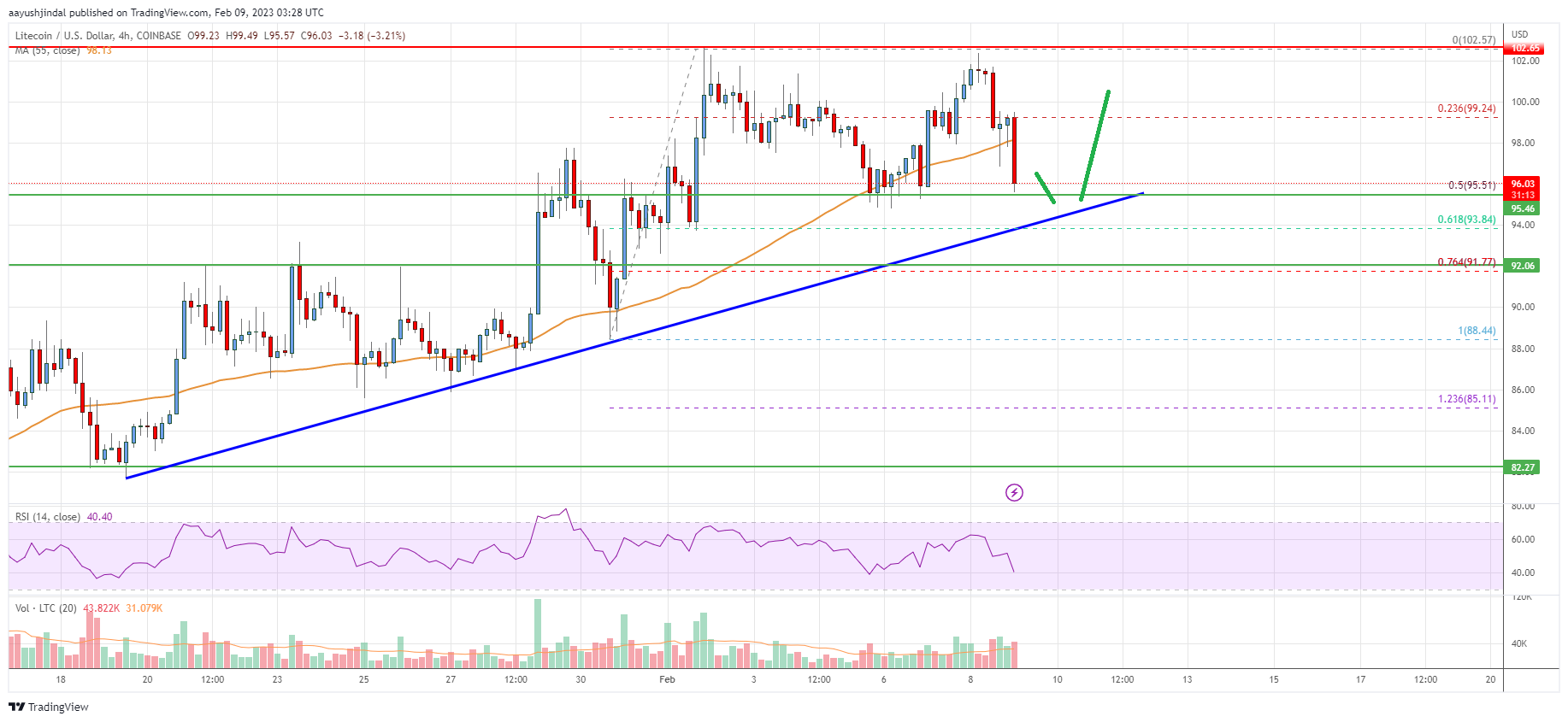 Litecoin (LTC) Price Analysis: Bulls In Control Above $92