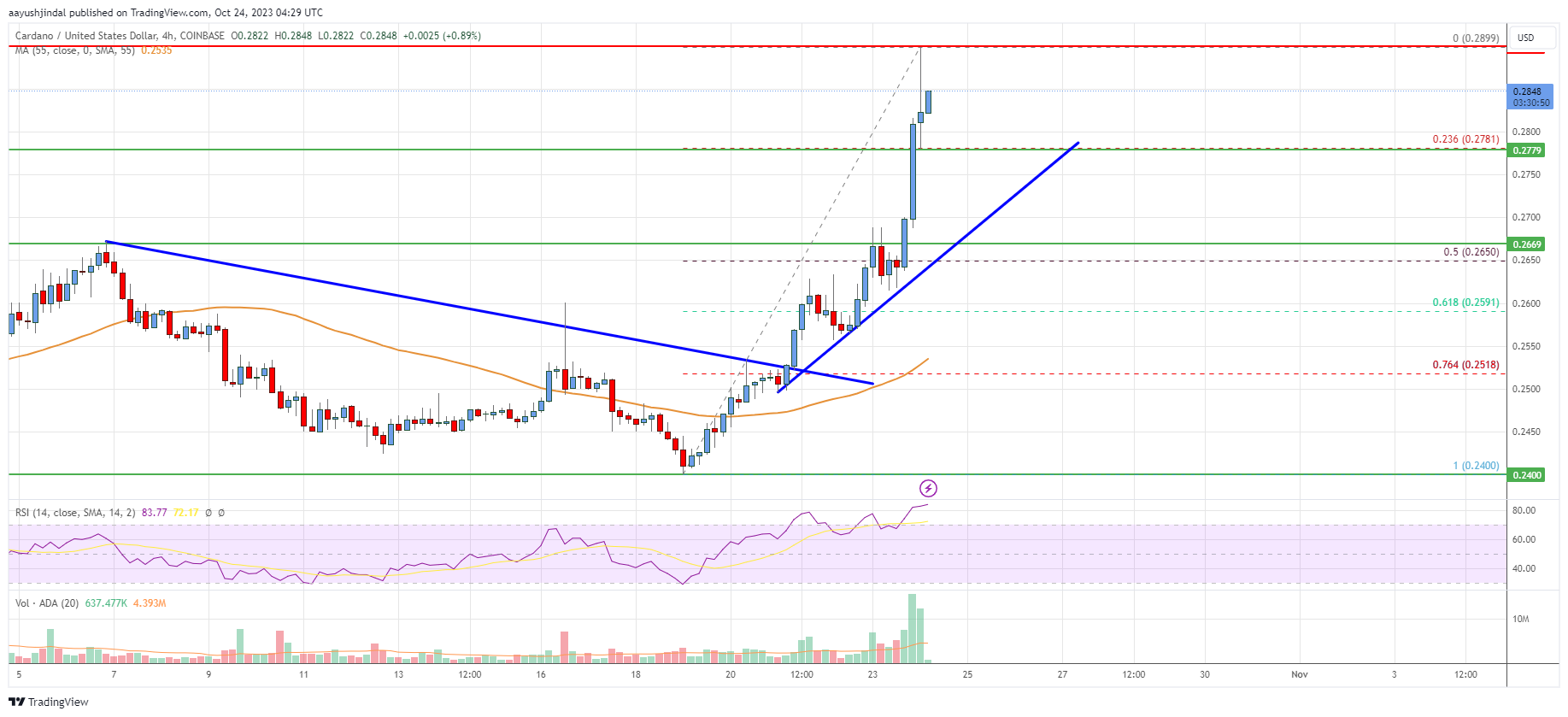 Cardano (ADA) Price Analysis: More Gains Seems Likely Above $0.30