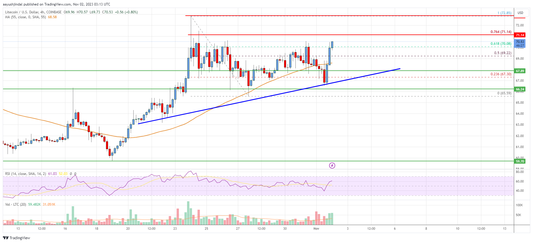 Litecoin (LTC) Price Analysis: Indicators Suggest Decent 10% Increase