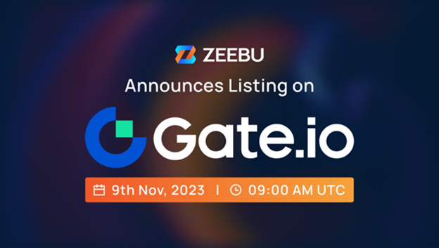 Zeebu’s $ZBU Listing On Gate.io and Startup Program