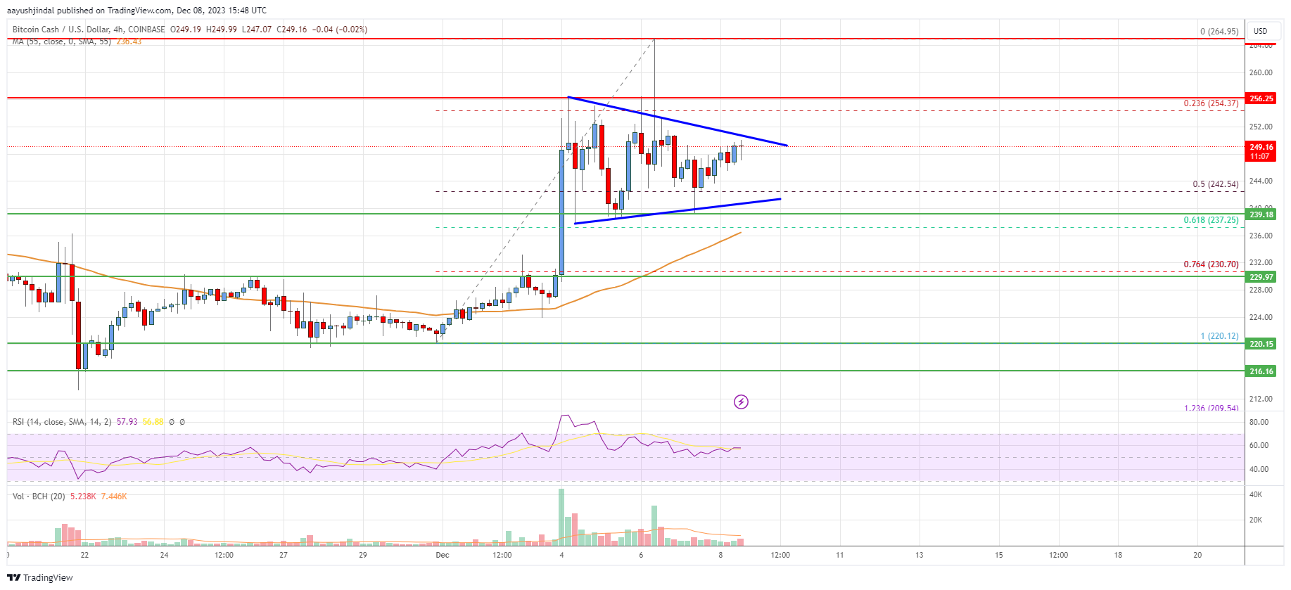 Bitcoin Cash Analysis: Indicators Suggest Fresh Rally To $275