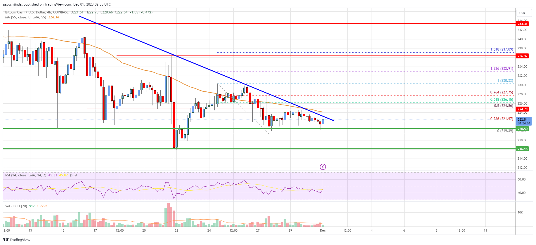Bitcoin Cash Analysis: Key Resistance Intact But Bears Losing Strength