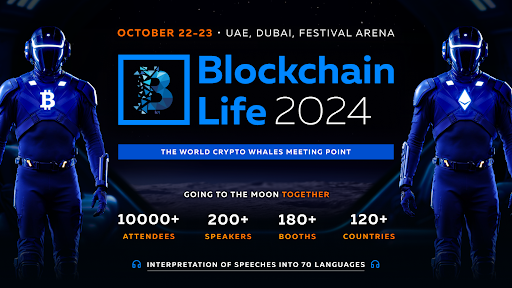 Blockchain Life 2024 in Dubai Unveils First Speakers, Featuring Industry Leaders from Tether, Ledger, TON, Animoca Brands and More
