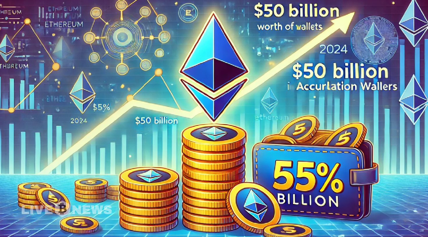 Accumulation Wallets Have Registered 65% Rise in ETH Holding Since January 2024
