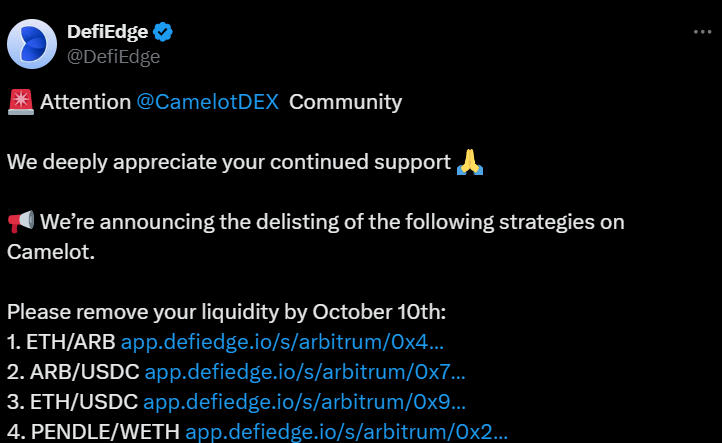 DeFi Edge Stops Deposit Function, Preventing Users From Locking Assets in Liquidity Pools