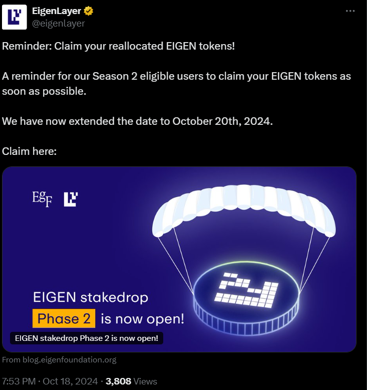 EigenLayer X Account Hacked, Cybercriminals Launch Phishing Campaign