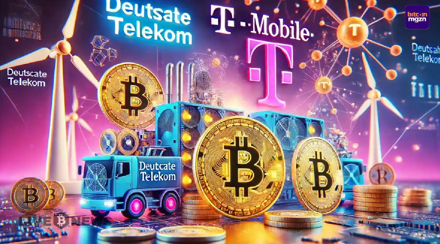 Deutsche Telekom to Mine Bitcoin Using Renewable Energy