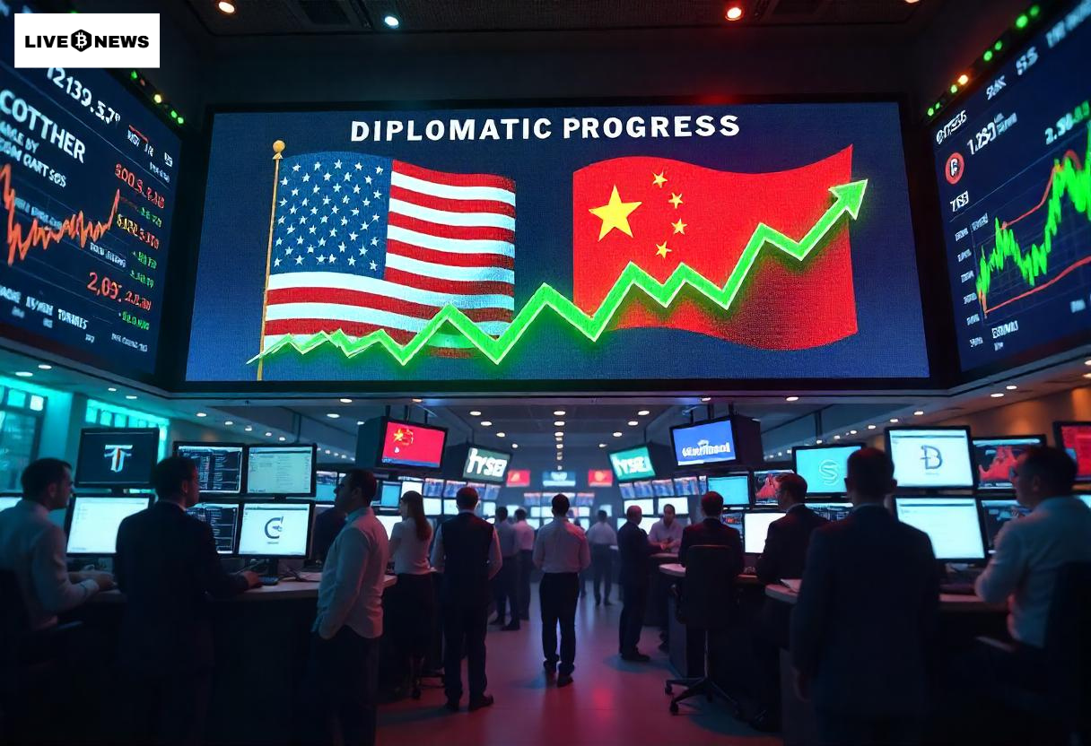 Markets Surge on US-China Trade Hopes, Tether-SoftBank Bitcoin Push