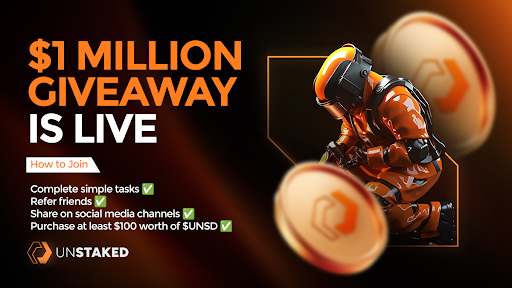 Cardano, Binance, and a Surprise Contender: Why Unstaked’s $1M Giveaway Could Make It The Best Crypto To Buy at $0.011