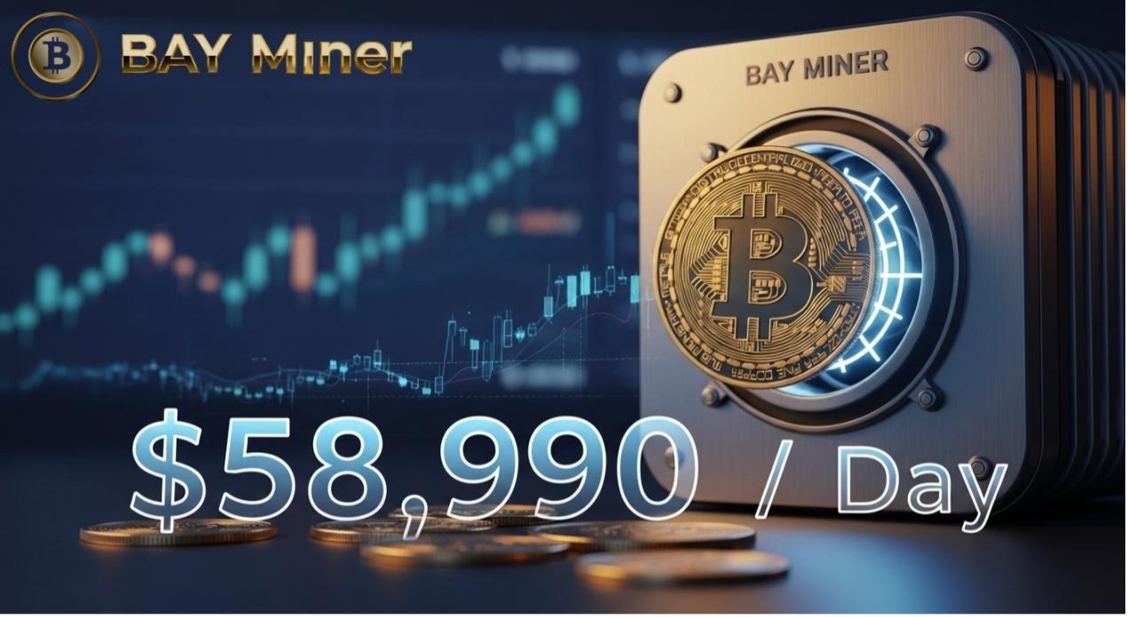 BAY Miner cloud mining contracts help investors earn up to $58,990 in Bitcoin (BTC) per day