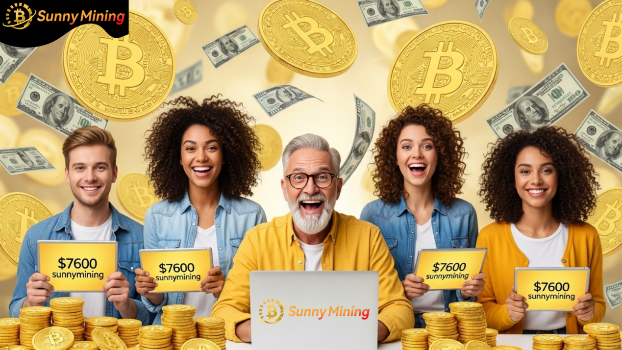 One-click cloud mining: SunnyMining allows ordinary people to earn $7,600 a day