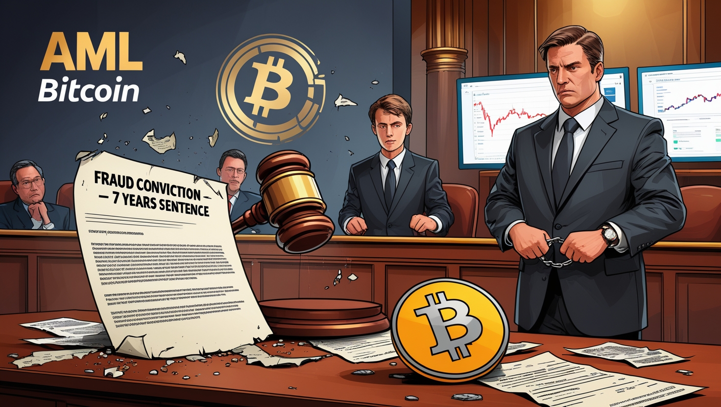 AML Bitcoin Founder Sentenced to 7 Years for $10M Crypto Fraud