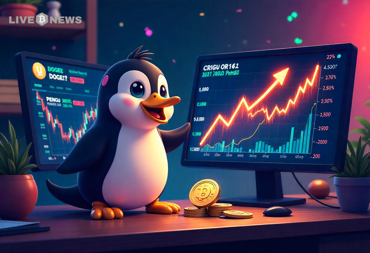 Pudgy Penguins Flip DOGE on Upbit as PENGU Eyes 200% Rally