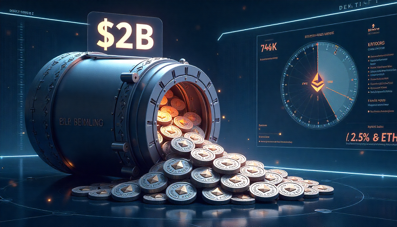 BitMine Buys $2B in Ether, Targets 5% of ETH Supply