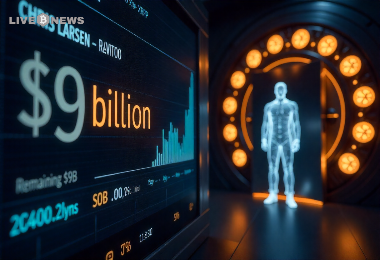 Chris Larsen’s XRP Wallet Still Has About $9 Billion Left To Sell