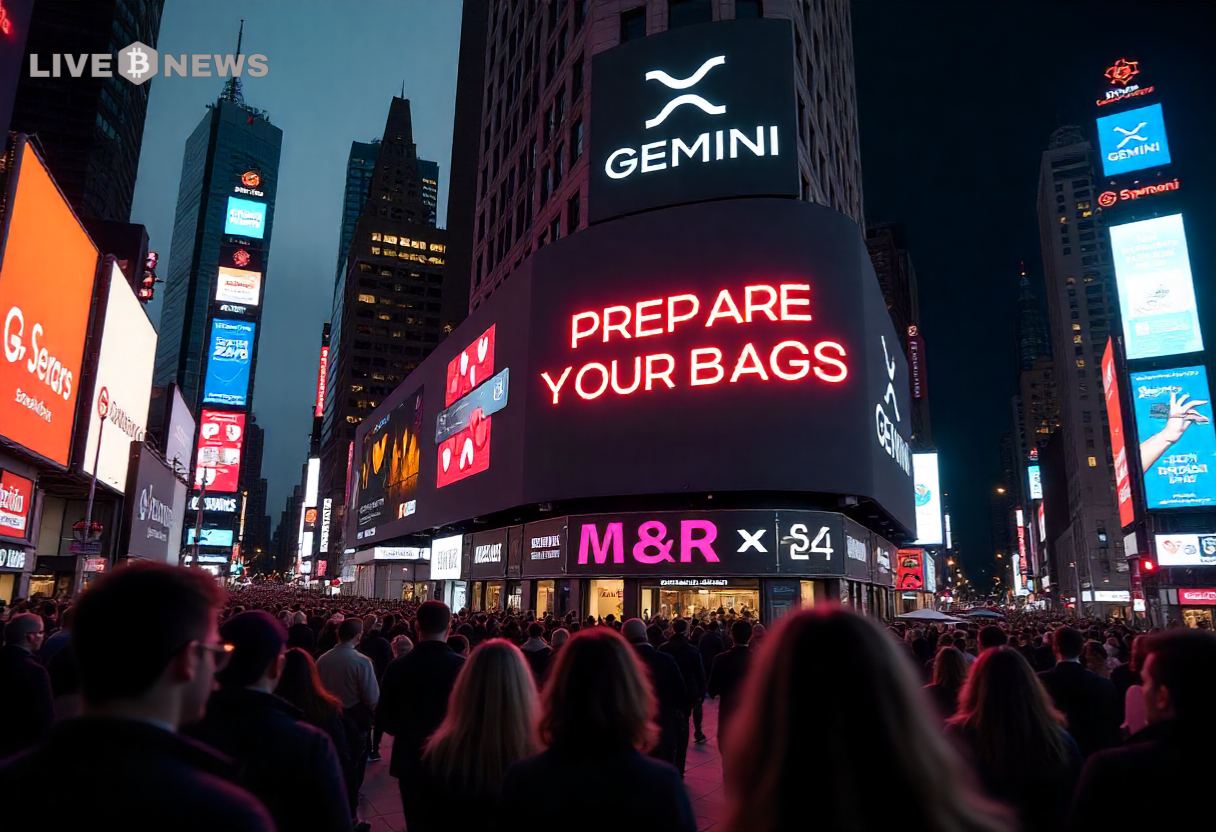 Gemini’s Giant NYC XRP Mastercard Billboard Drops – What’s Coming August 25?