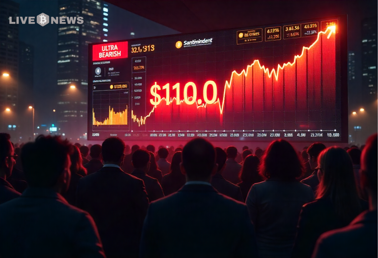 Santiment: Retail Outlook Has Become “Ultra Bearish” As Bitcoin Trends Towards $110k