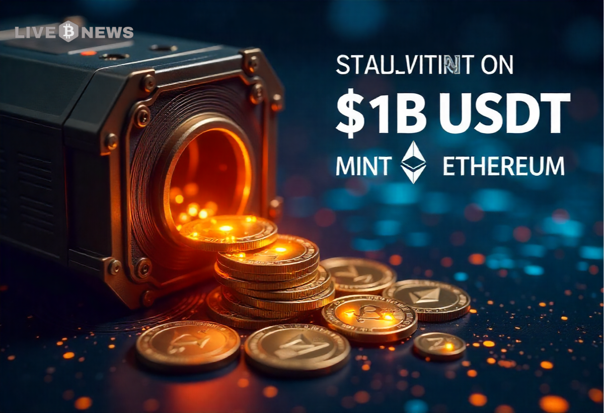 Tether Mints $1 Billion USDT on Ethereum Network, Boosting Liquidity