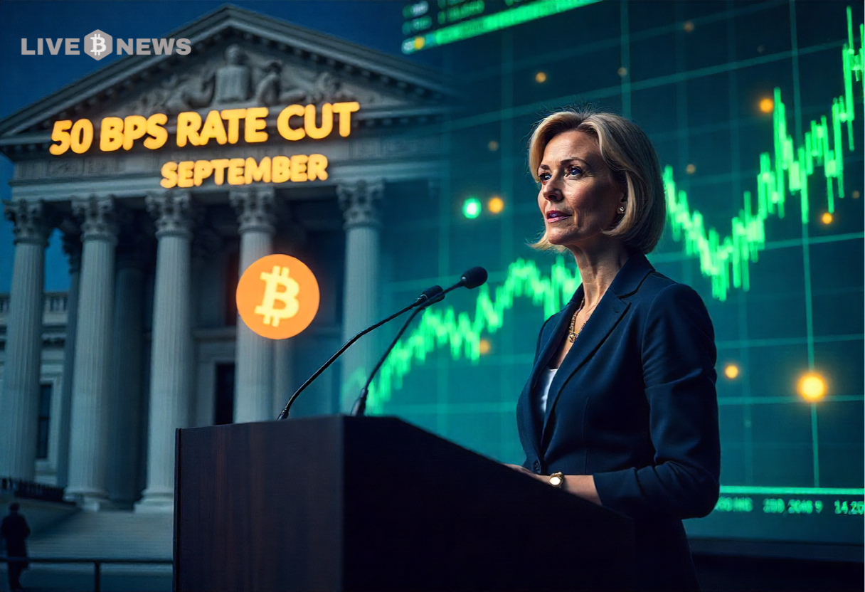 Treasury Secretary Bessent Calls For A 50 BPS Rate Cut In September: What Does This Mean For Crypto?