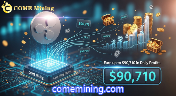 New Opportunity for Ripple (XRP) Holders: Earn up to $90,710 in Daily Profits with COME Mining Cloud Mining Platform