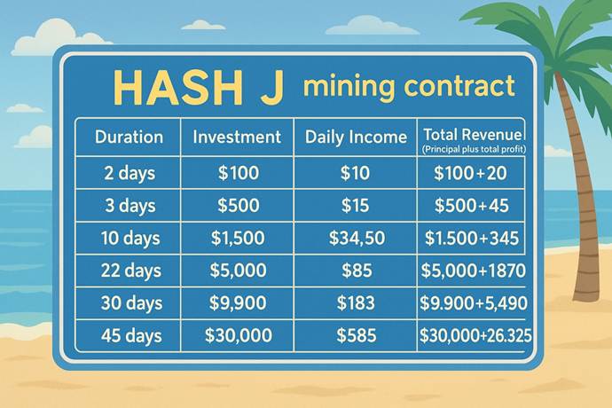 Earning USDT through cryptocurrency mining is a new trend in 2025. HashJ offers a sign-up bonus of
