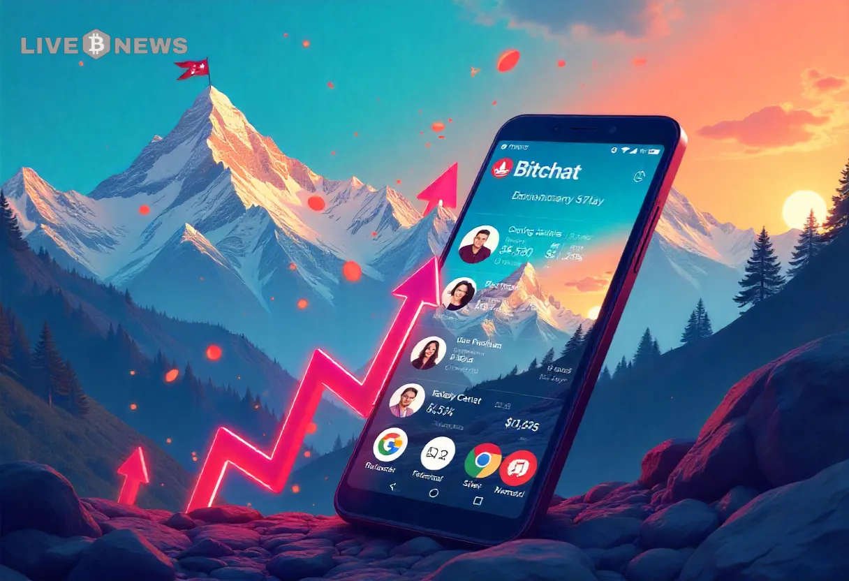 Bitchat Spikes in Nepal During Youth Protests and Ban of Social Media.
